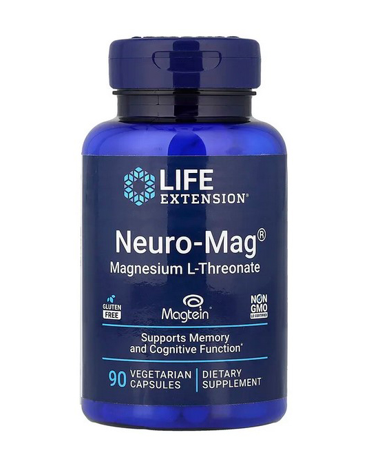 БАД с магнием Life Extension Neuro-Mag (L-Threonate) в официальном магазине iHerb США для заказа в Россию