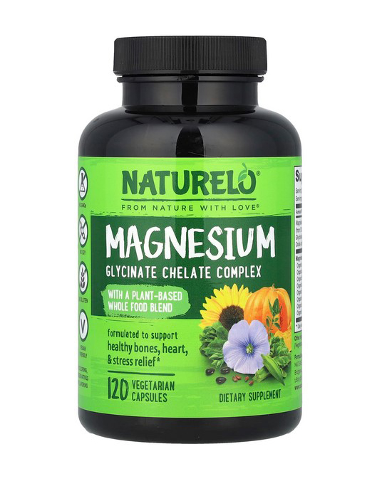 БАД с магнием NATURELO Magnesium Glycinate Complex в официальном магазине iHerb США для заказа в Россию