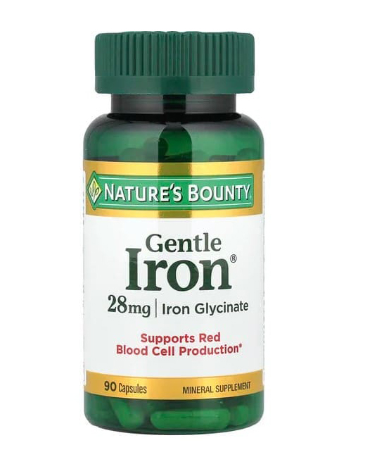 Витамин железо Nature's Bounty, Gentle Iron в официальном магазине iHerb США для заказа в Россию